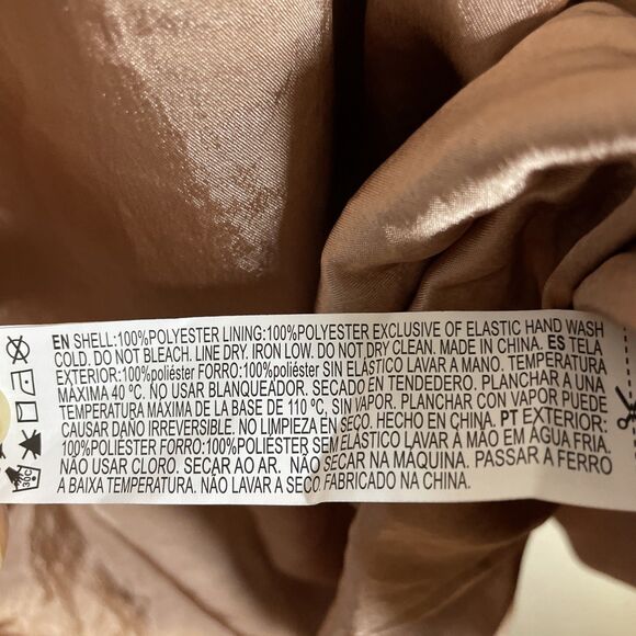 Forever 21 Rose Gold Voluminous Mini Dress Size Medium - Picture 7 of 12